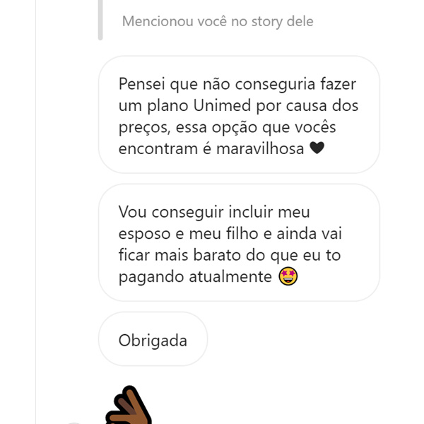 Depoimento de cliente