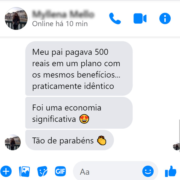 Depoimento de cliente